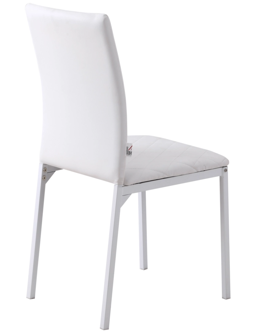 imagem de Conjunto de Cadeiras 41x50x91cm cor branco 835-478WT7