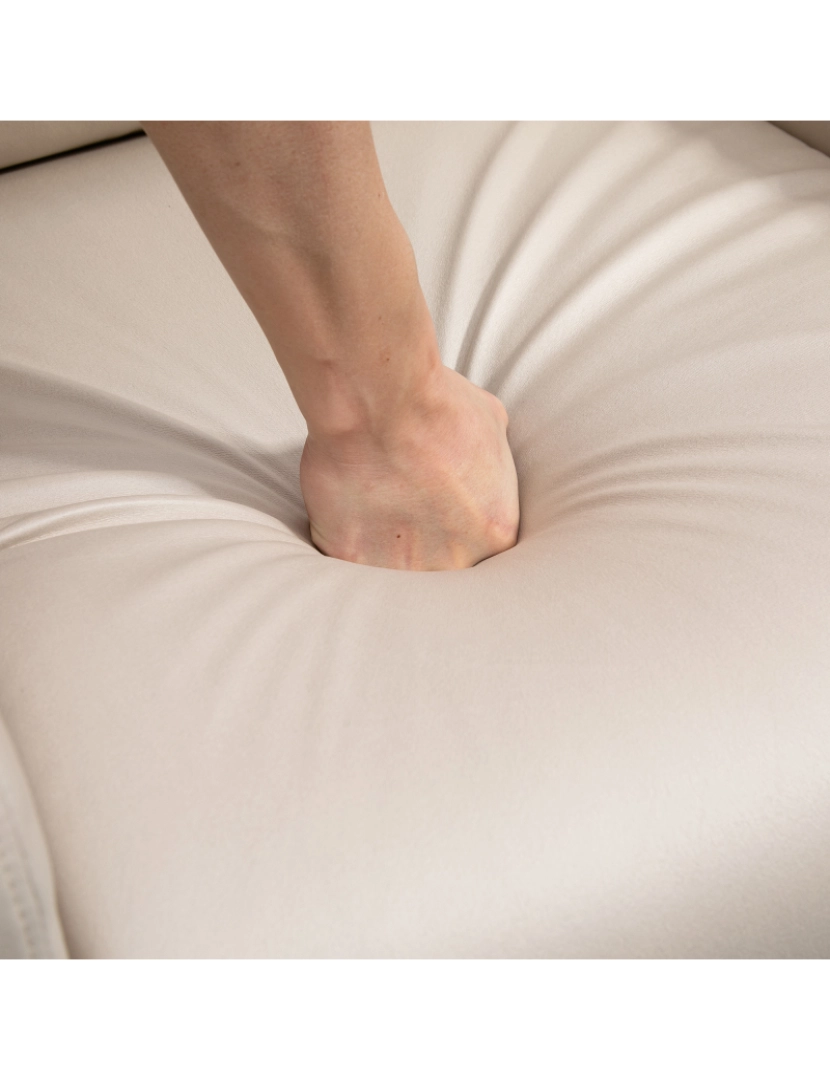imagem de Poltrona Massagem com Reclinação 77x93x105cm cor bege 700-156V90LG8