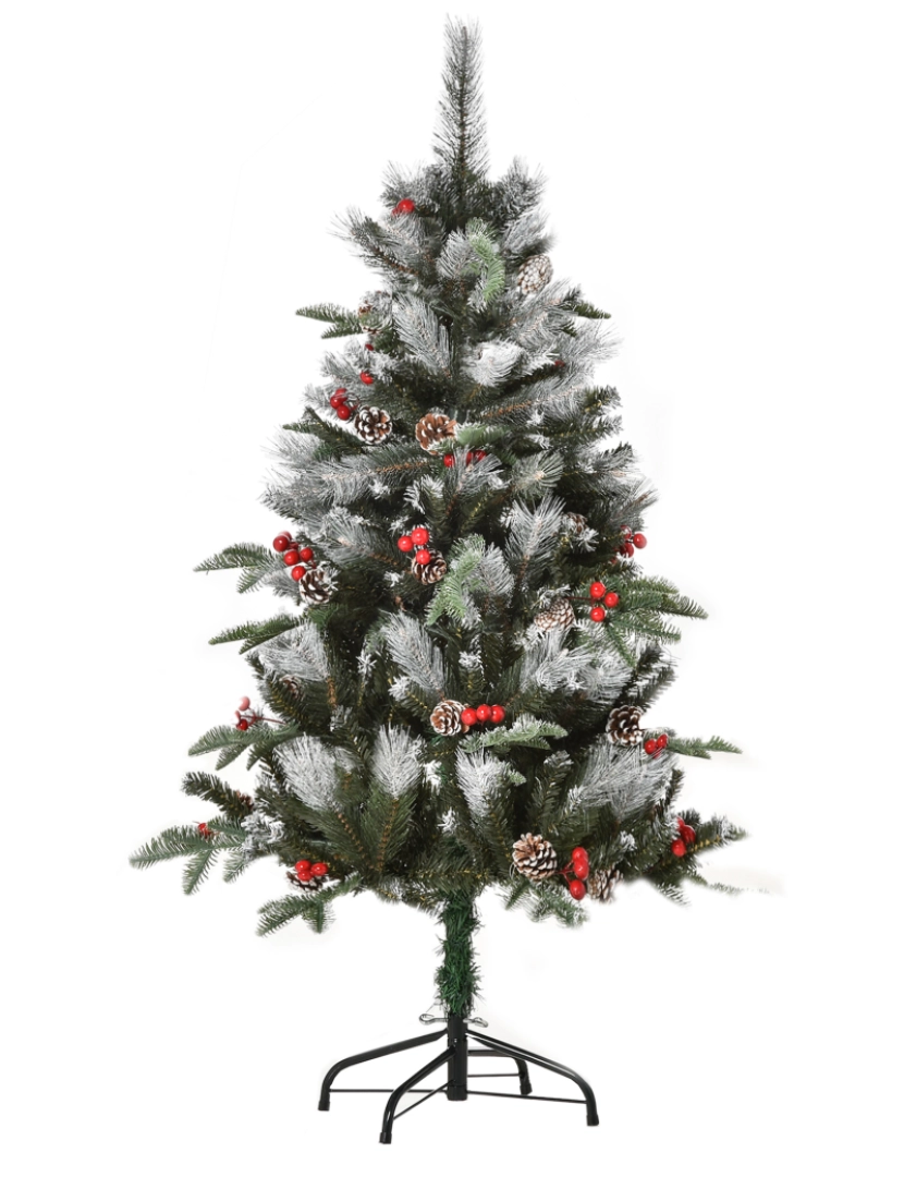 imagem de Árvore de Natal Artificial 120cm Ø60x120cm cor verde 830-3601