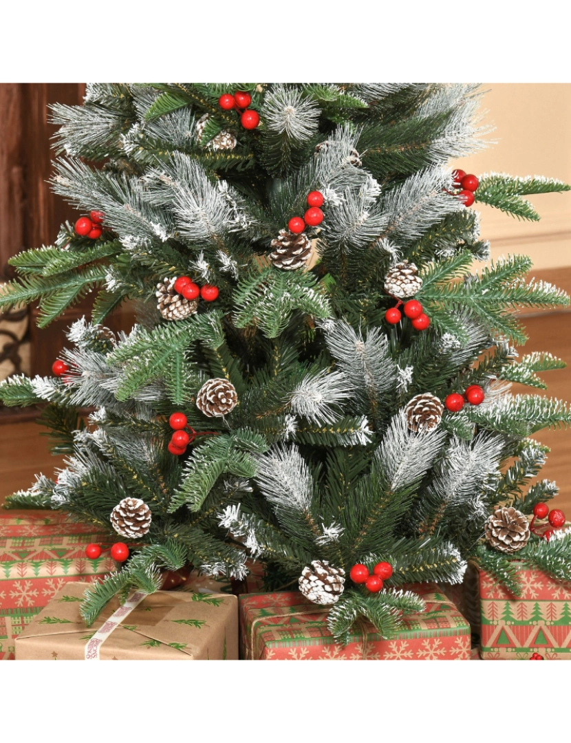 imagem de Árvore de Natal Artificial 120cm Ø60x120cm cor verde 830-36010