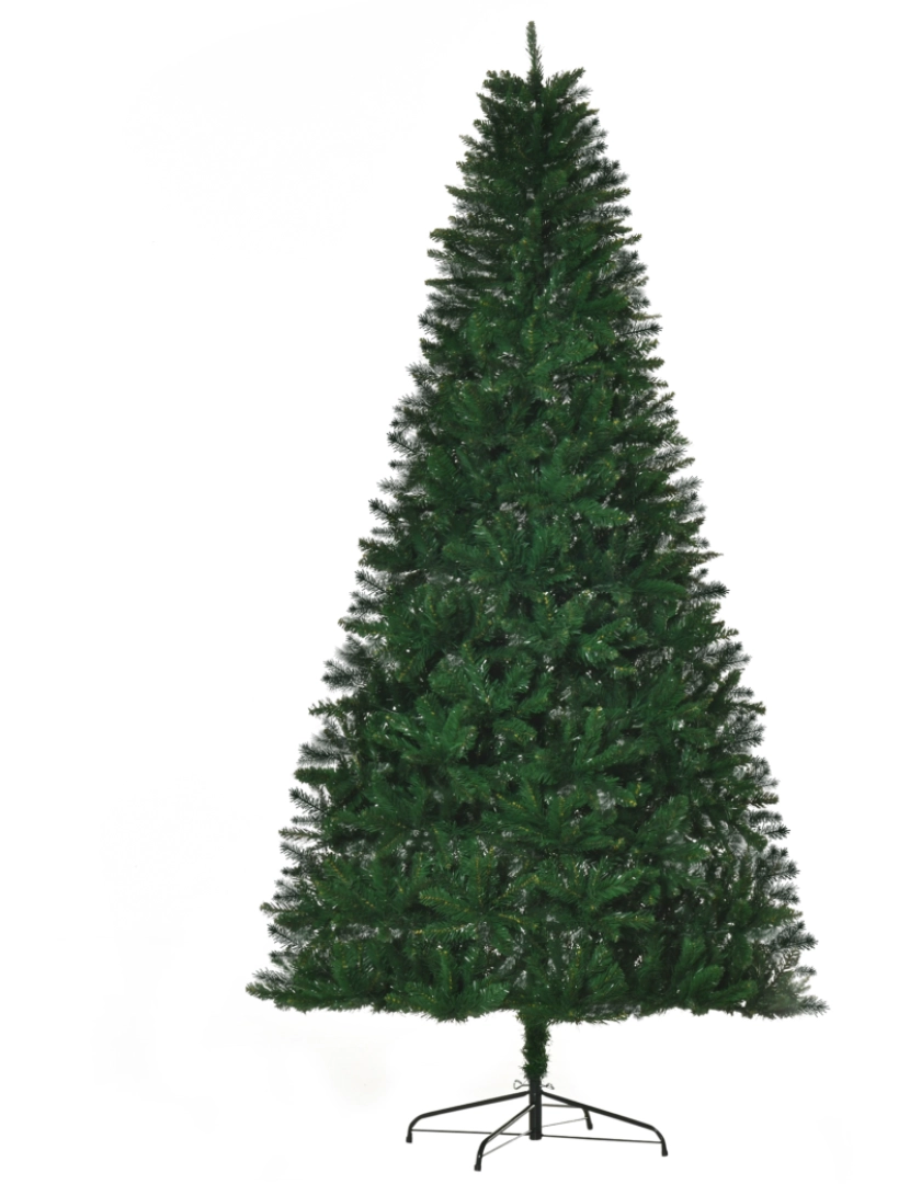 imagem de Árvore de Natal Artificial 240cm Ø120x240cm cor verde 830-354V011