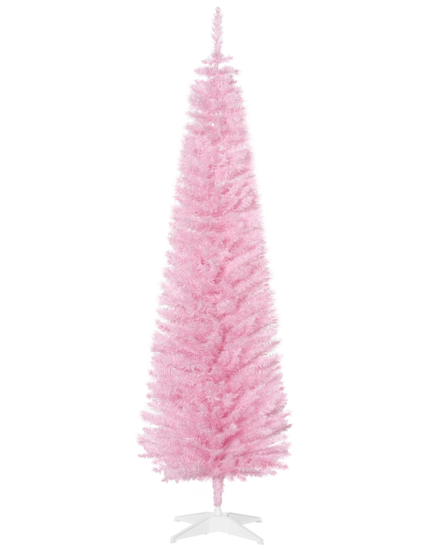 imagem de Árvore de Natal Ø55x180cm cor rosa 830-182PK1