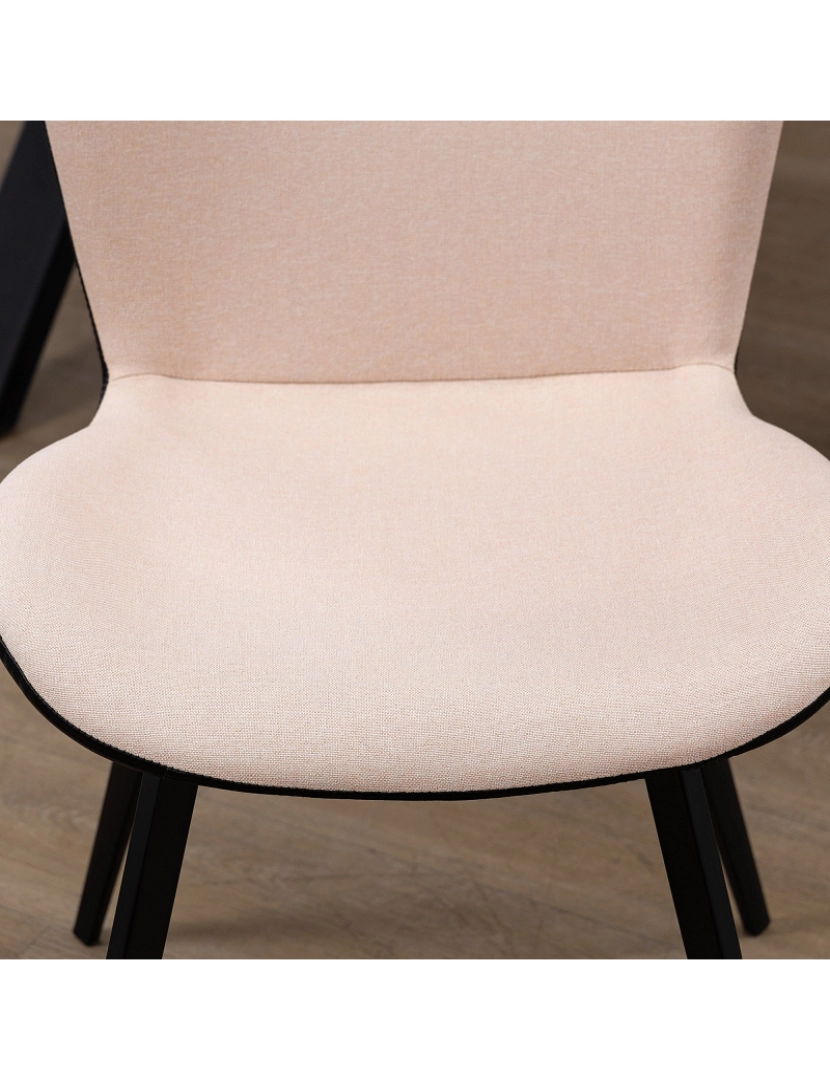 imagem de Conjunto Cadeiras de Jantar 47.5x58x79.5cm cor rosa 835-628PK9