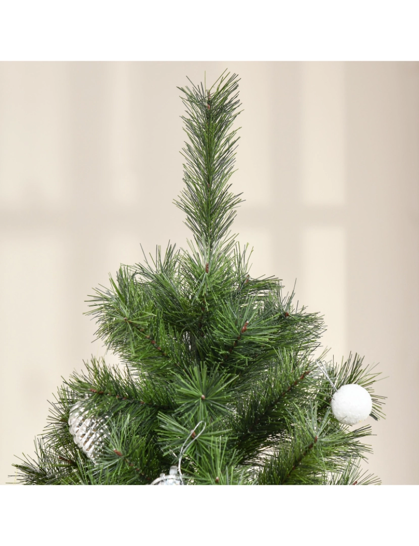 imagem de Árvore de Natal Artificial Ø63x180cm cor verde 830-579V01GN8