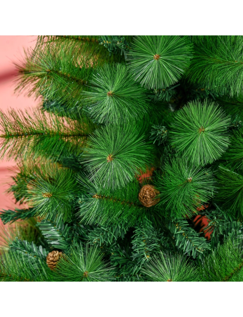 imagem de Árvore de Natal Artificial Ø116x180cm cor verde 830-563V00GN9