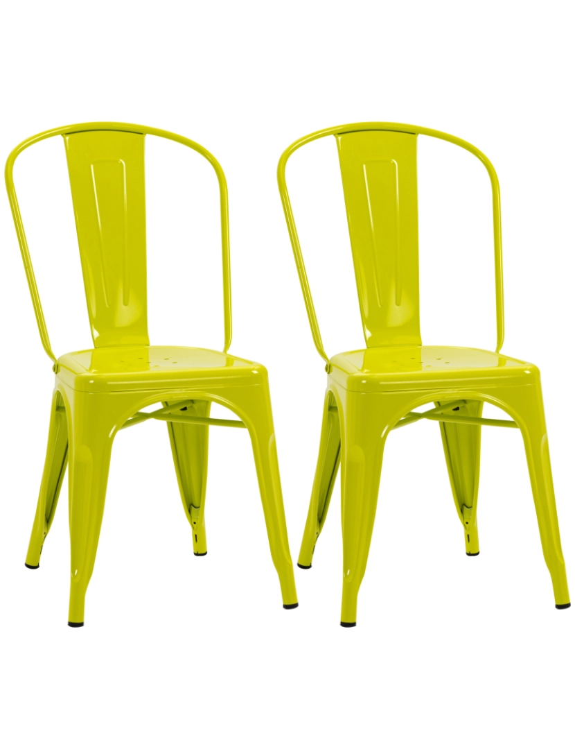 imagem grande de Conjunto de Cadeiras 45x51.5x85cm cor verde 835-774V00GN1