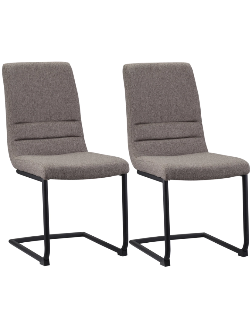 imagem de Conjunto de 2 Cadeiras 42x64x90cm cor marrom 835-521V031