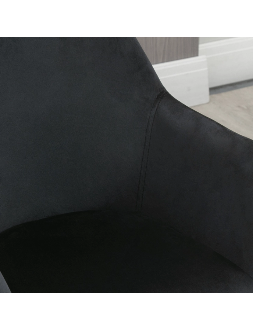 imagem de Cadeiras de Sala de Jantar 54x57x80cm cor preto 835-728V00BK9