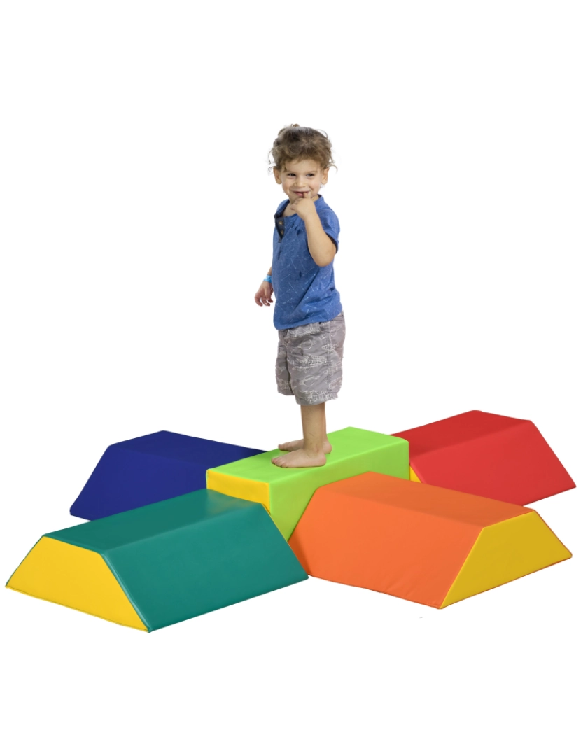 imagem de Conjunto de 5 Blocos para Crianças 48x48x48cm cor multicor 3D0-014V00MX1