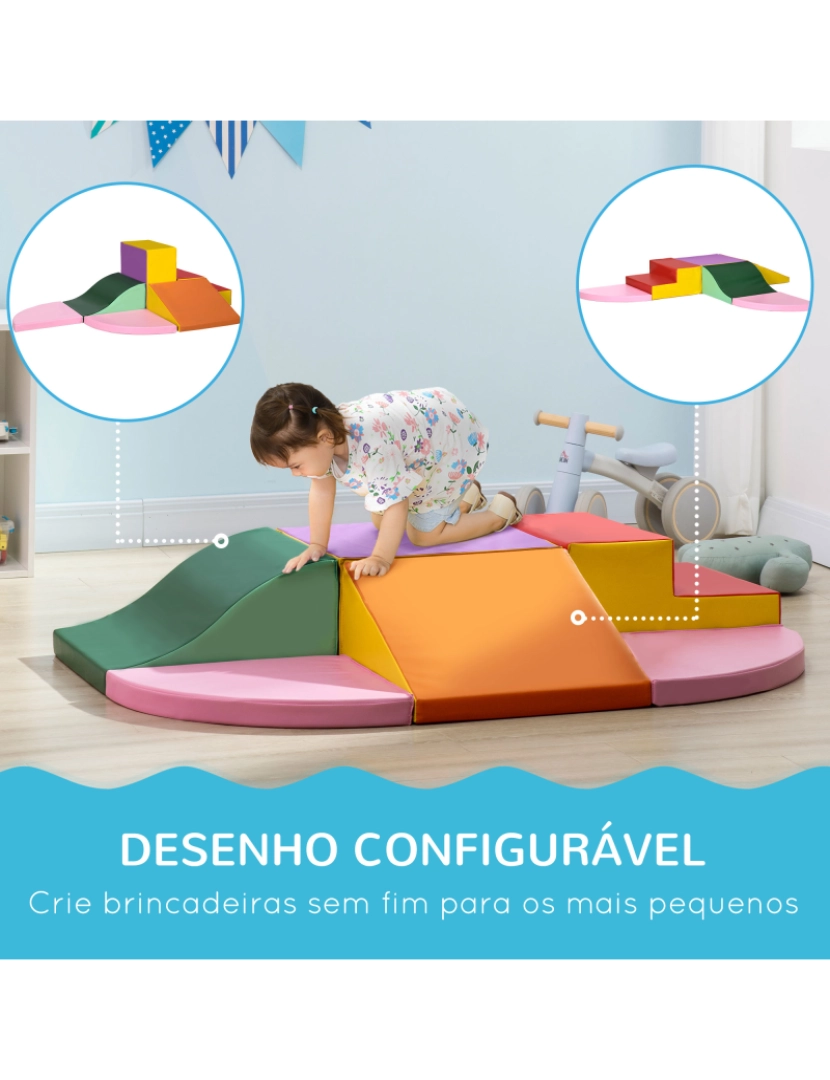 imagem de Conjunto de 5 Blocos de Espuma 150x100x24cm cor multicor 3D0-016V01MX6
