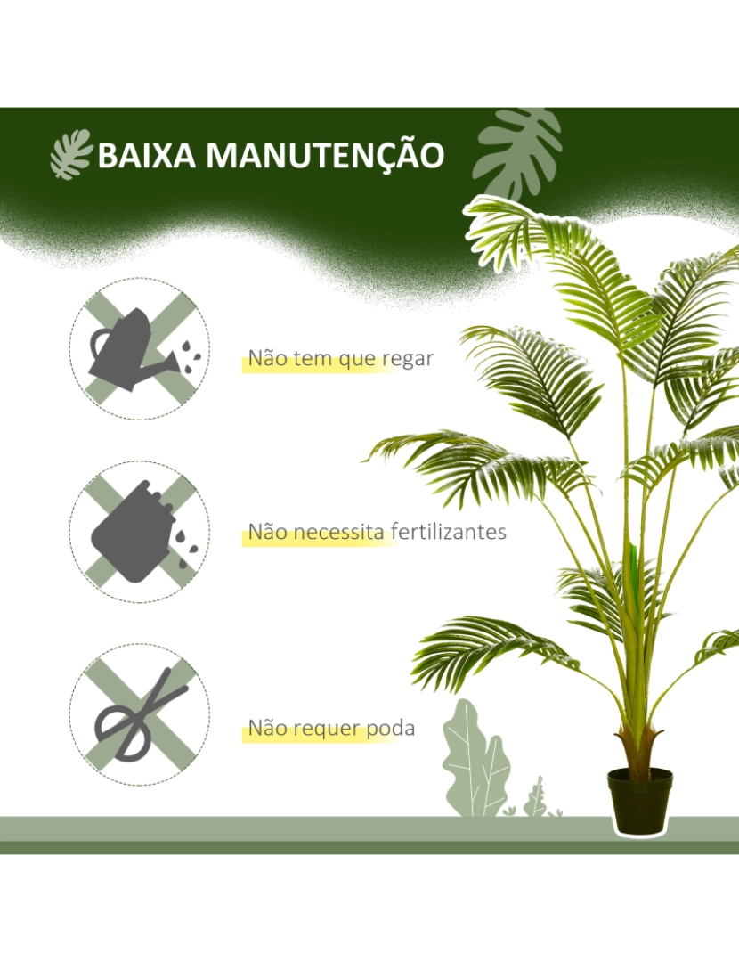 imagem de Planta Artificial 15x15x70cm cor verde 830-675V00GN6