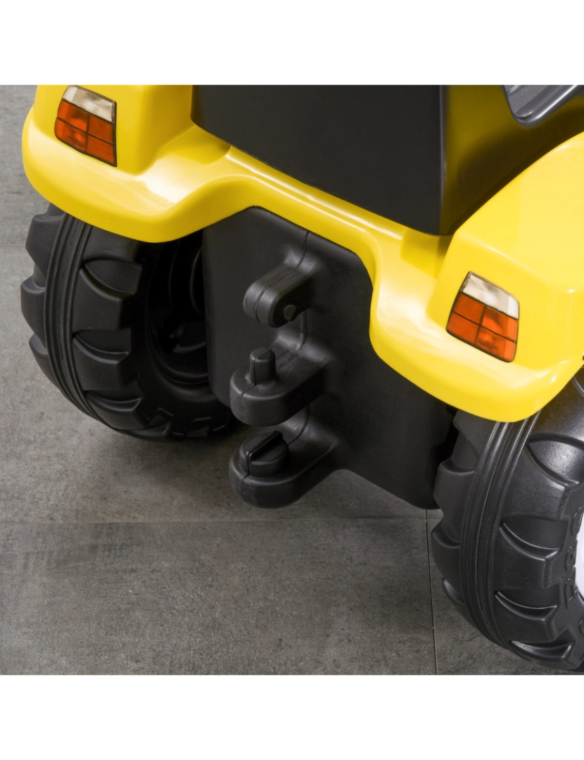 imagem de Trator a Pedal para Crianças 114x41x52cm cor amarelo e preto 341-018V00YL7