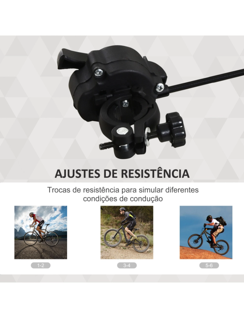 imagem de Rolo de Treino Bicicleta 54,5x47,2x39,1cm cor preto 5661-00606