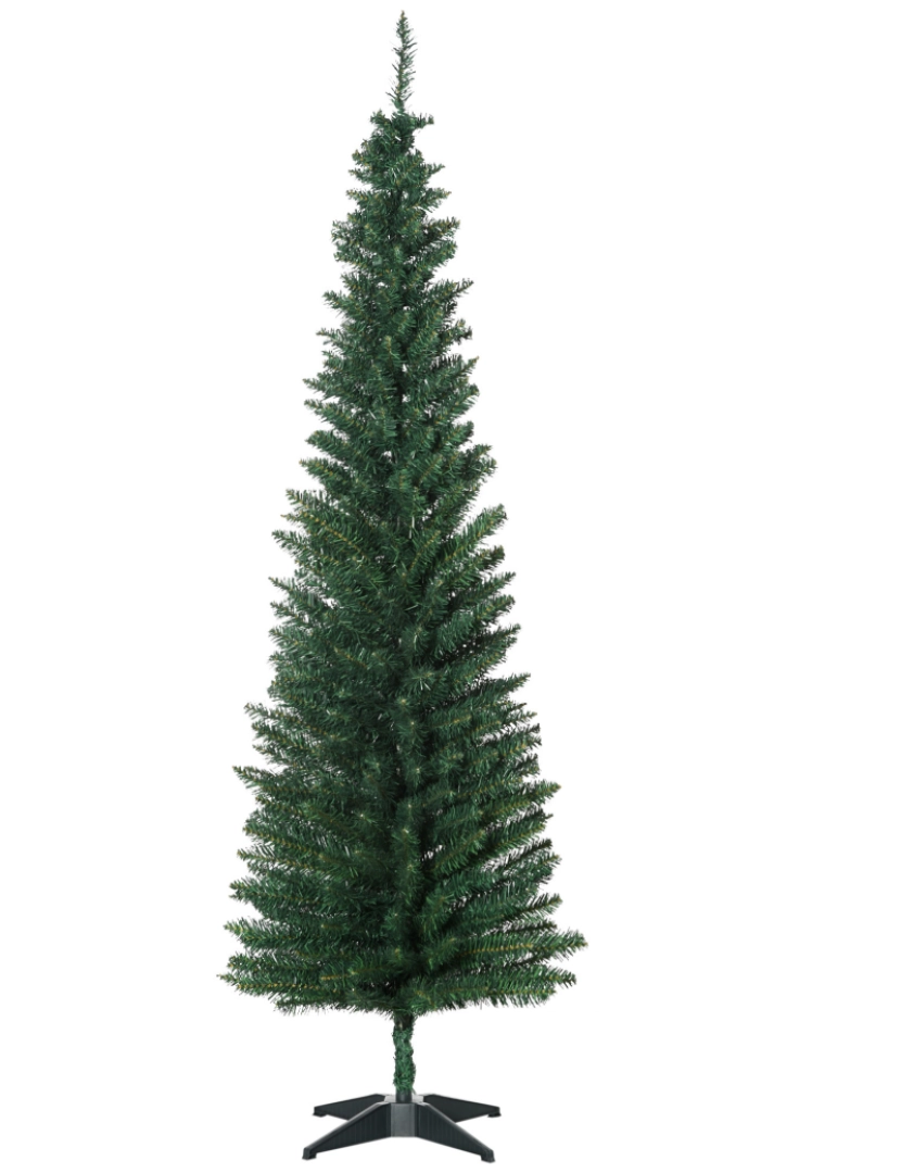 Homcom - Árvore de Natal Φ55x180cm cor verde escuro 830-182