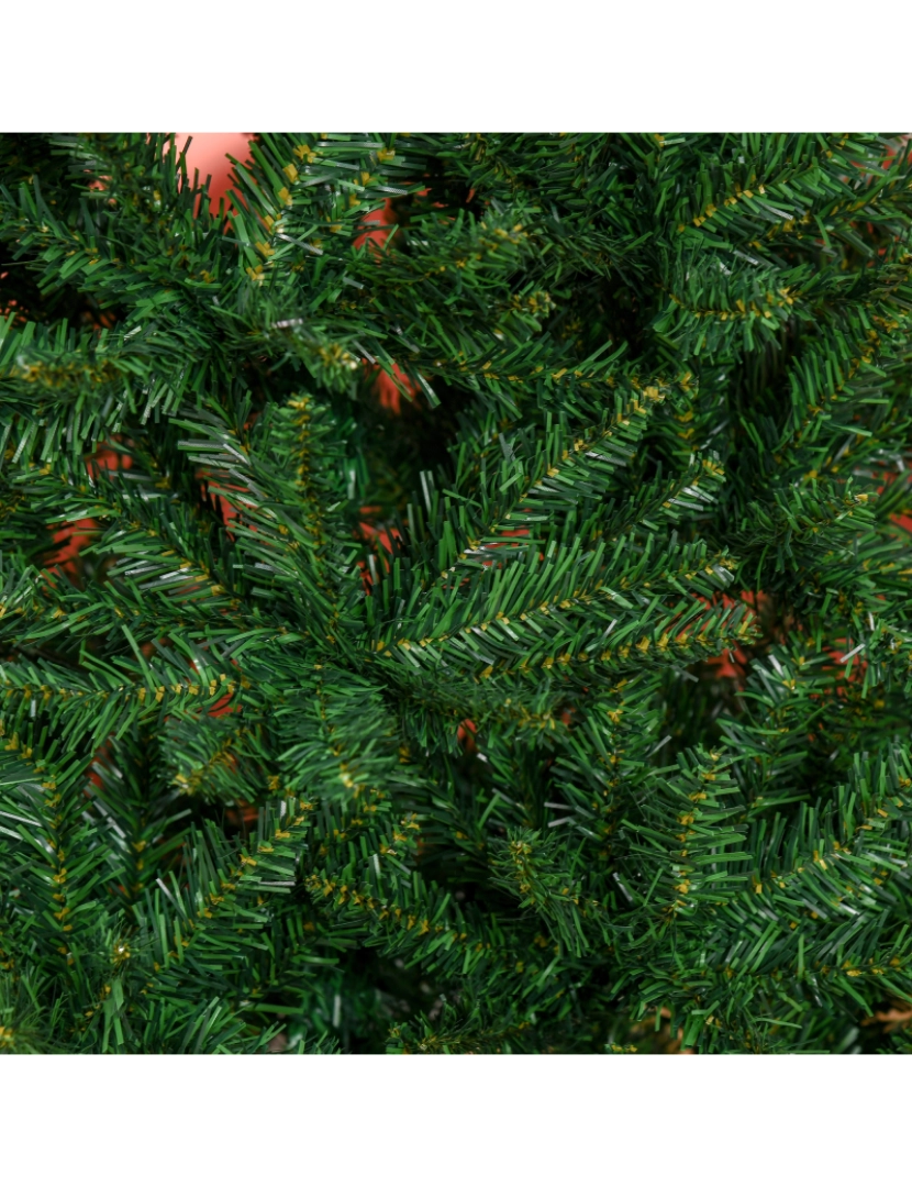 imagem de HOMCOM Árvore de Natal Artificial 210cm com 865 Ramos Ecológicos Decoração de Natal para Interiores Φ91x210cm Verde8