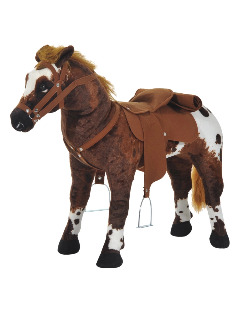 imagem grande de Cavalo de Brinquedo 85x28x60cm cor marrom 330-0511
