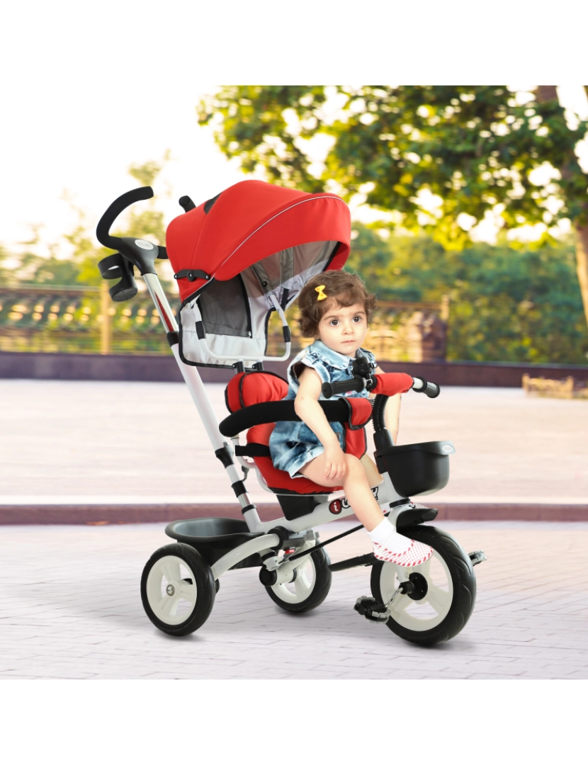 imagem de Triciclo Infantil 118x53x105cm cor vermelho 370-061RD2