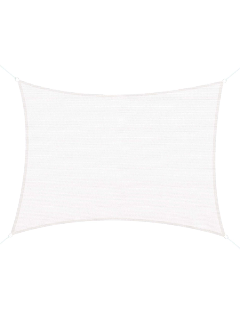 Outsunny - Toldo Vela Retangular 400x600cm cor creme branco 100110-059CW