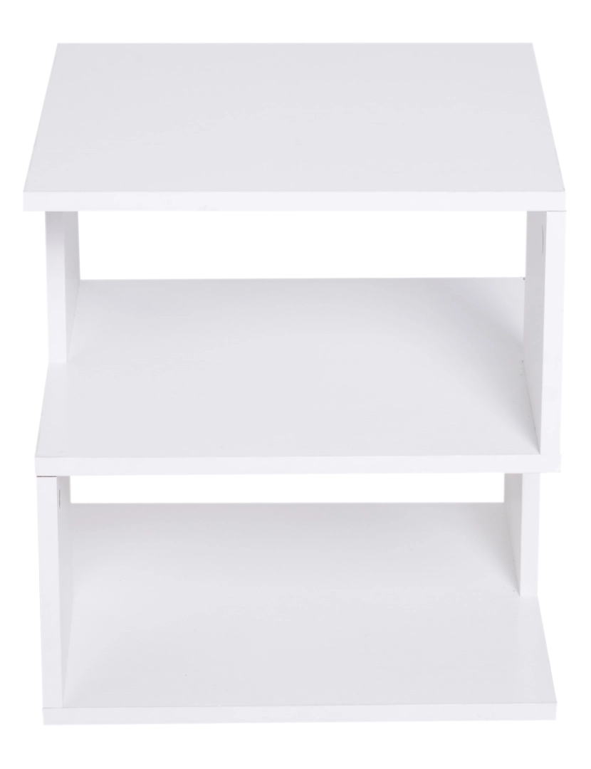 imagem de Mesa de cabeceira 40x40x43cm cor branco 833-619WT6