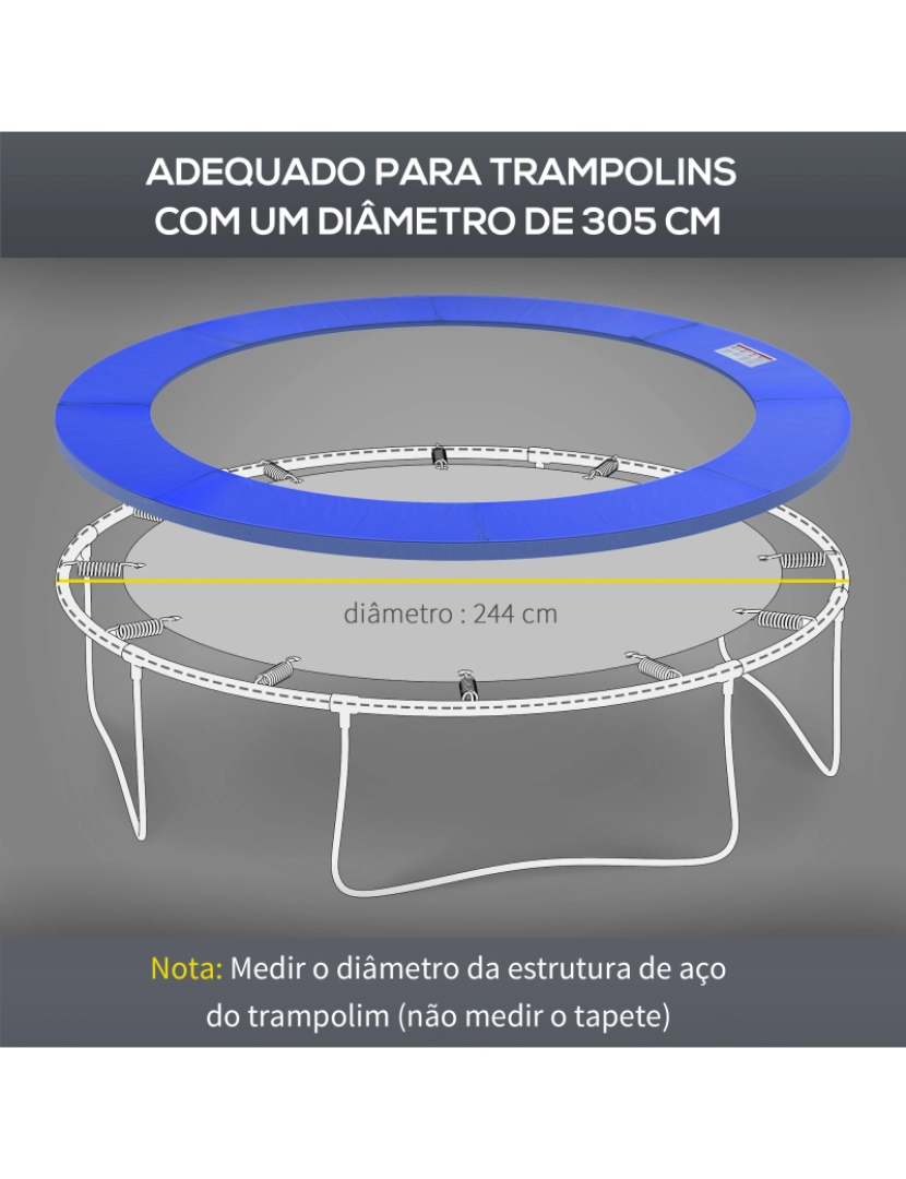 imagem de Proteção de Borda de Trampolim Ø305 cor azul 120307-0075