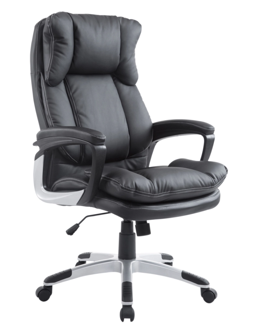 Homcom - Cadeira de Escritório 66x71x110-120cm cor negro 921-051BK