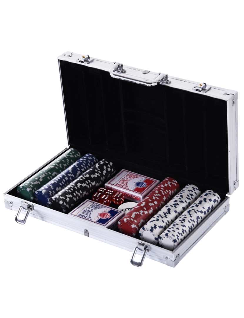 imagem de Maleta de Poker 38x20,5x6,5cm cor multicolor A70-014V011