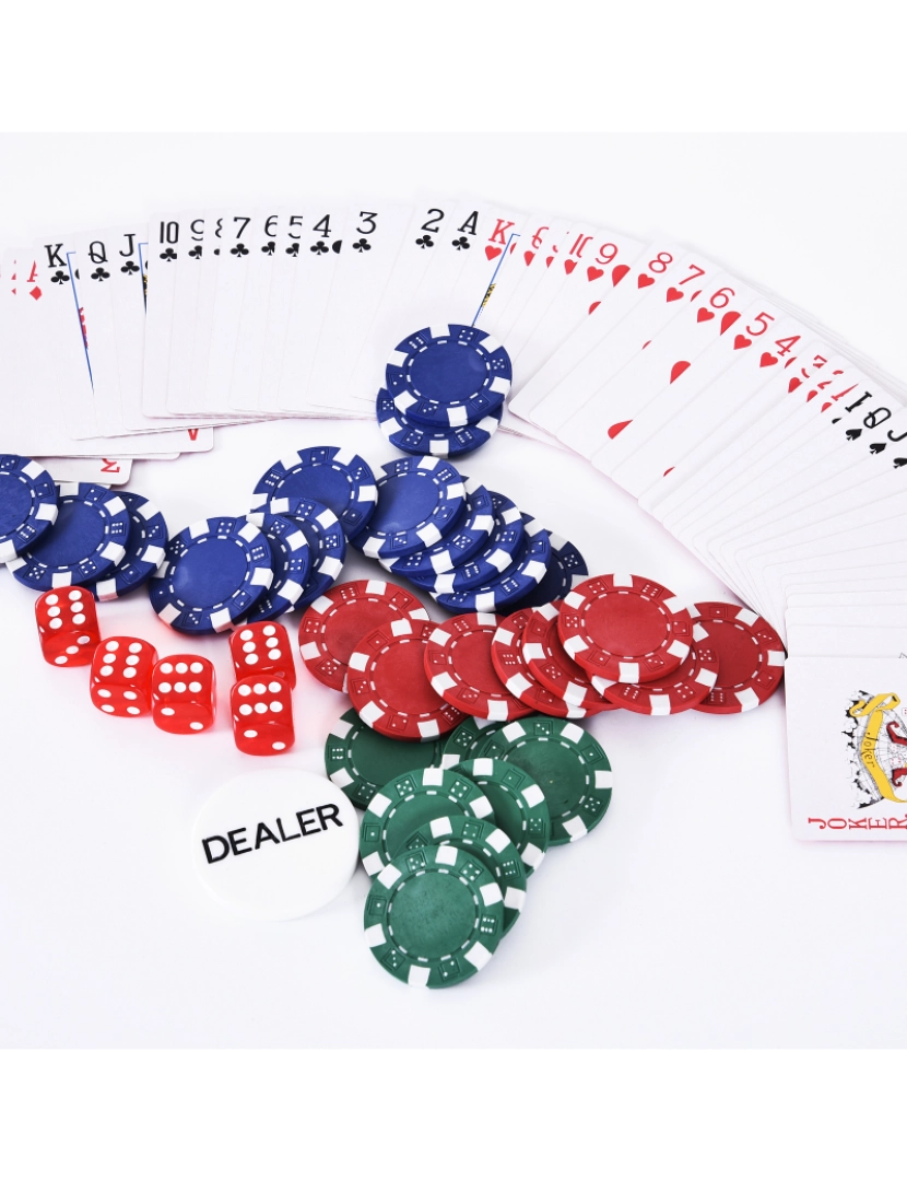 imagem de Maleta de Poker 38x20,5x6,5cm cor multicolor A70-014V016