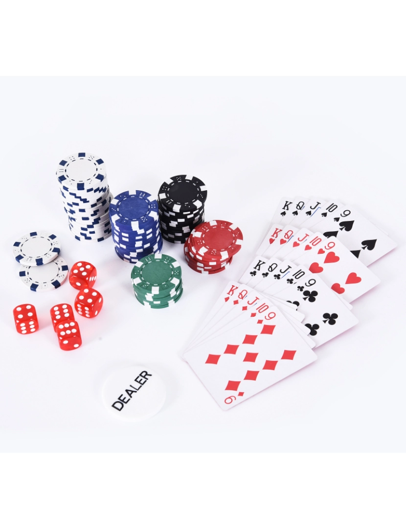 imagem de Maleta de Poker 38x20,5x6,5cm cor multicolor A70-014V018