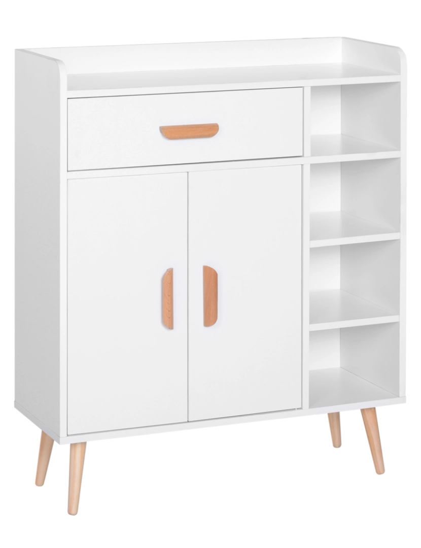 Homcom - Armário 80x29,5x96cm cor branco 837-018WT
