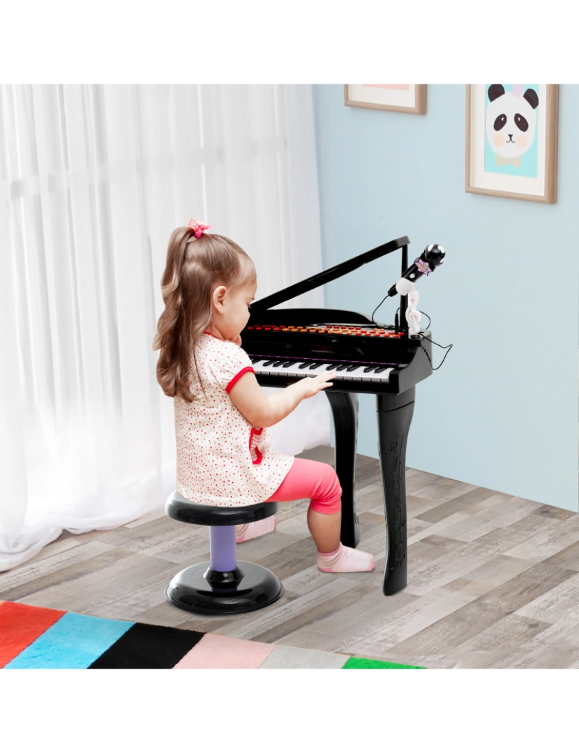 Homcom - Piano infantil 37 Teclas HomCom, Brinquedos Educativos