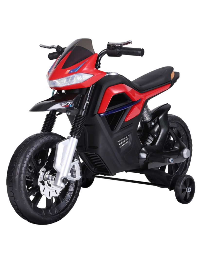 Homcom - Motocicleta Elétrica 105x52,3x62,3cm cor vermelho 370-068RD