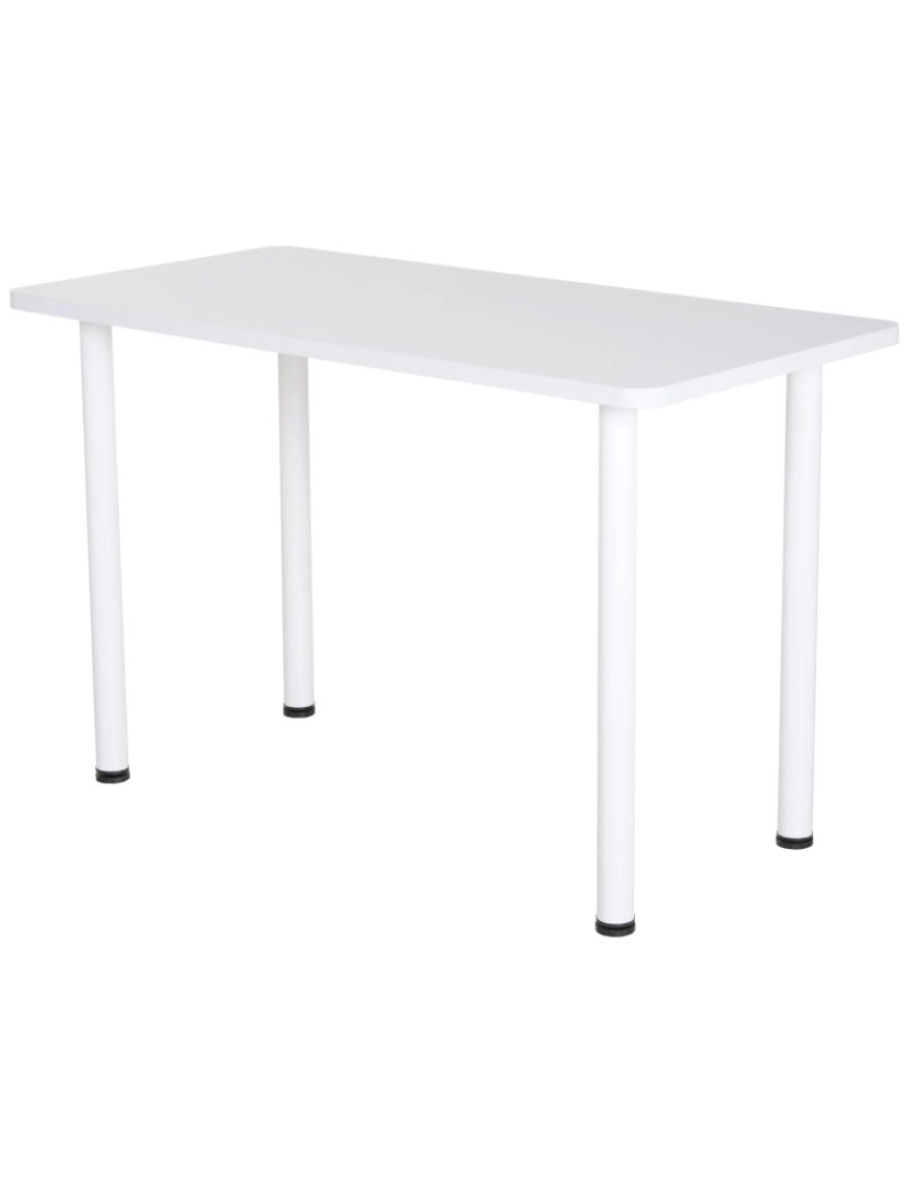 Homcom - Mesa de jantar 120x60x76cm cor branco 835-111WT