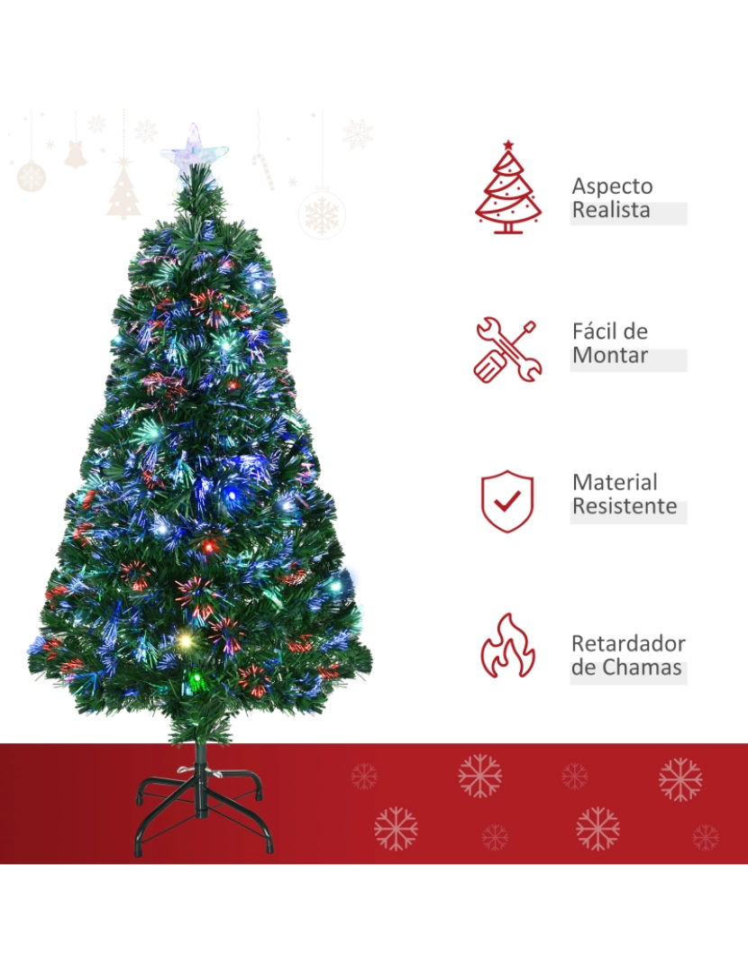 imagem de Árvore de Natal Φ45x90cm cor verde 02-03444