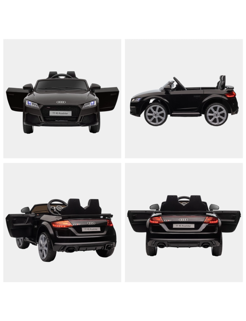 imagem de Carro Elétrico Infantil 103x63x44cm cor preto 370-079V90BK8