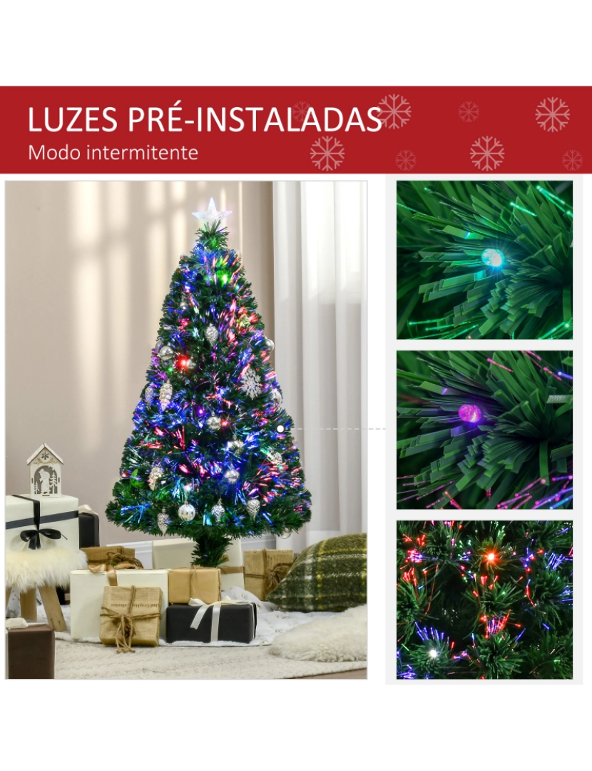 imagem grande de Árvore de Natal Φ60x120cm cor verde 02-03436