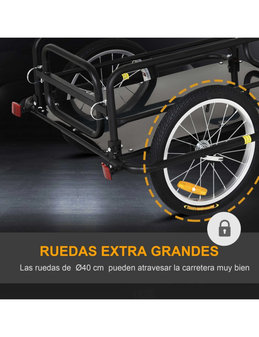 imagem de Reboque Trailer de bicicleta cor negro B4-00086