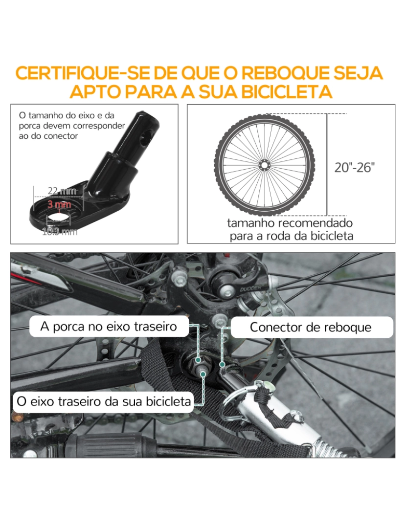 imagem de Reboque Trailer de bicicleta cor negro B4-00087