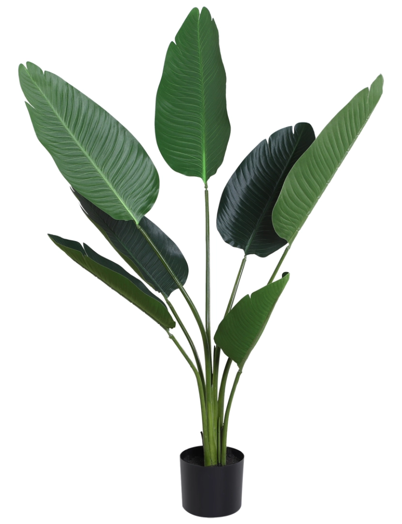 Outsunny - Planta Palmeira Artificial Ø15x120cm cor verde 844-266