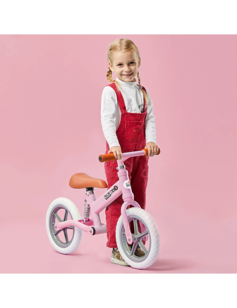 imagem de Bicicleta sem Pedais 85x36x54cm cor rosa 370-090PK9