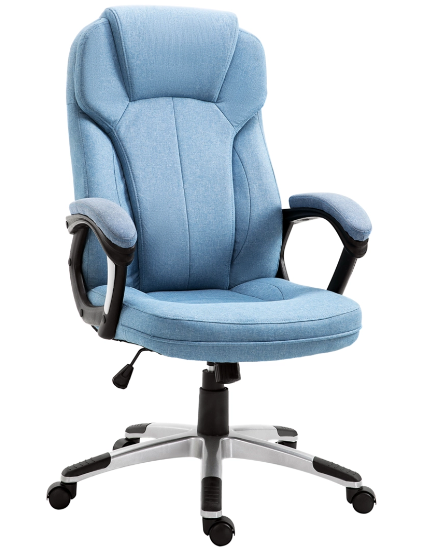 Vinsetto - Cadeira de Escritório 66x75x120cm cor azul claro 921-175