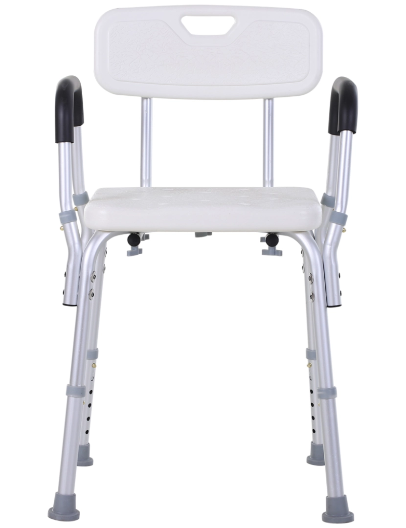 imagem de Cadeira de Duche 51,5x43,5x(71-84)cm cor blanco 713-0534