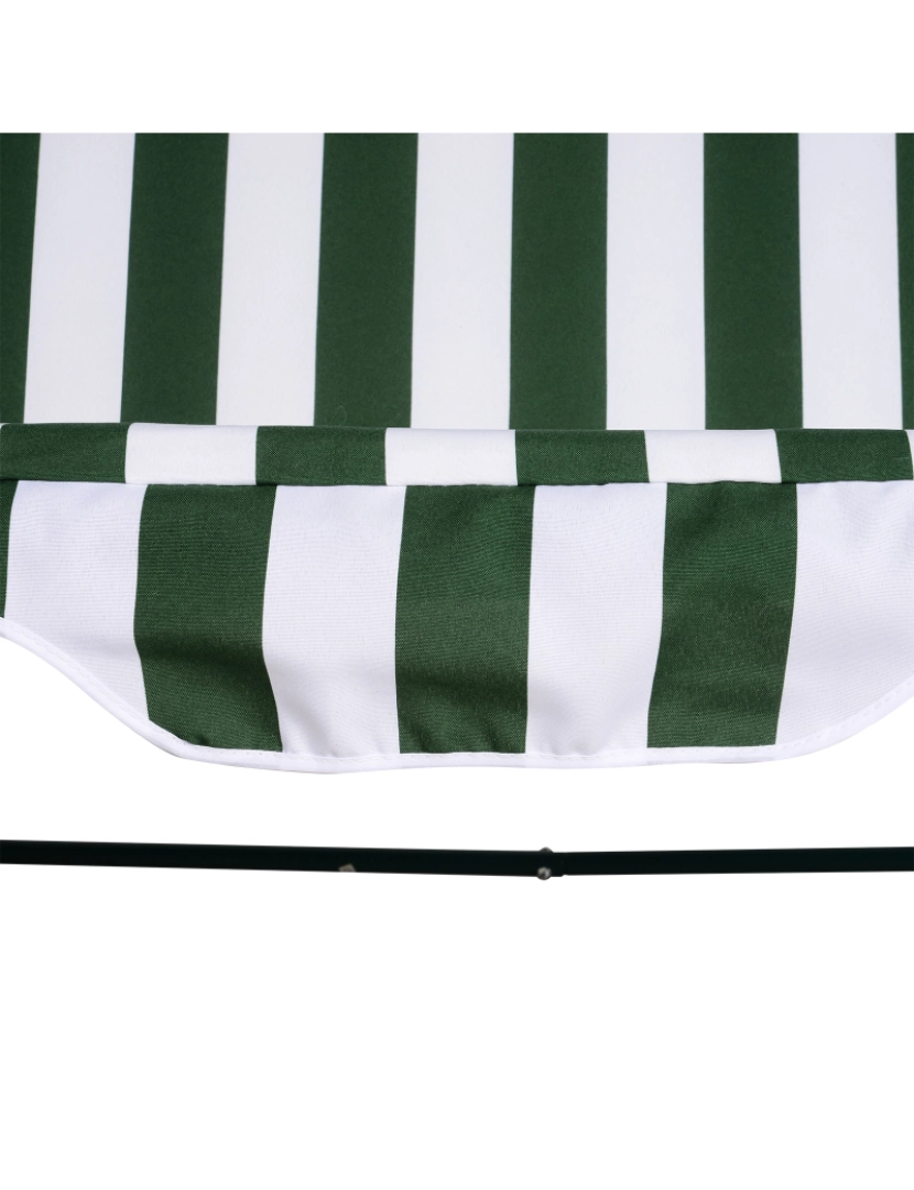 imagem de Baloiço de Jardim 170x110x153cm cor verde e branco 84A-1184