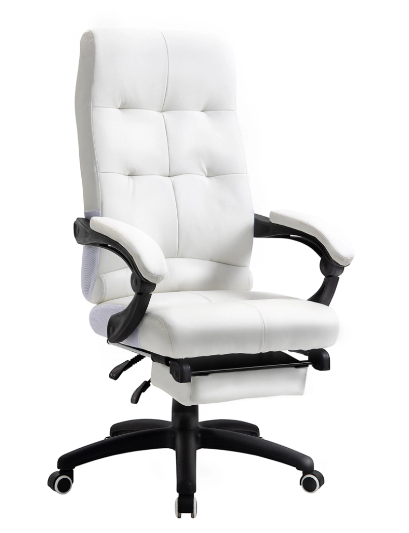Vinsetto - Cadeira de escritório 65cmx65cmx124cm cor branco 921-524CW