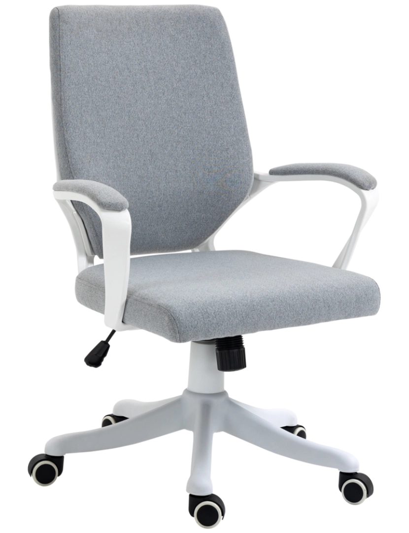 Vinsetto - Cadeira de escritório 62cmx69cmx92-102cm cor cinzento 921-536GY