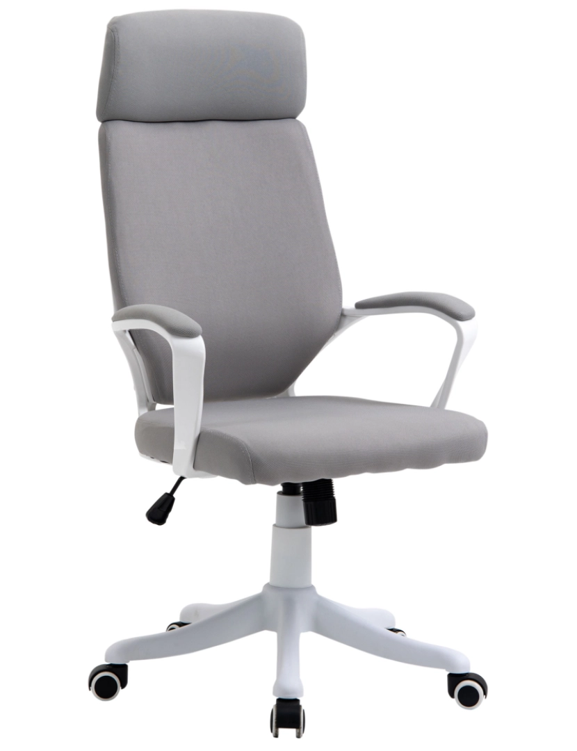 Vinsetto - Cadeira de escritório 63cmx65cmx123cm cor cinza claro 921-523