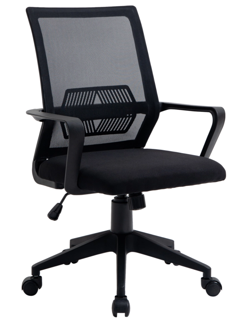 Vinsetto - Cadeira de escritório 61cmx58cmx89-99cm cor preto 921-525