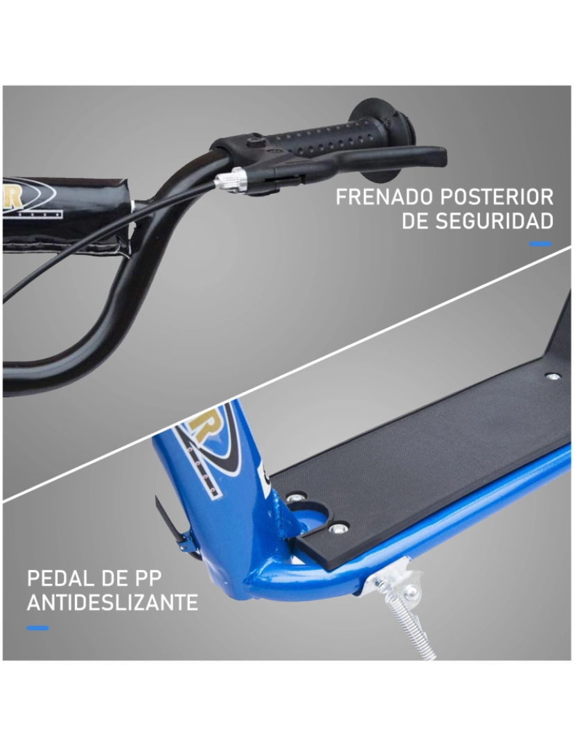 imagem de Trotinete para Crianças 120x52x88cm cor azul 371-027BU6