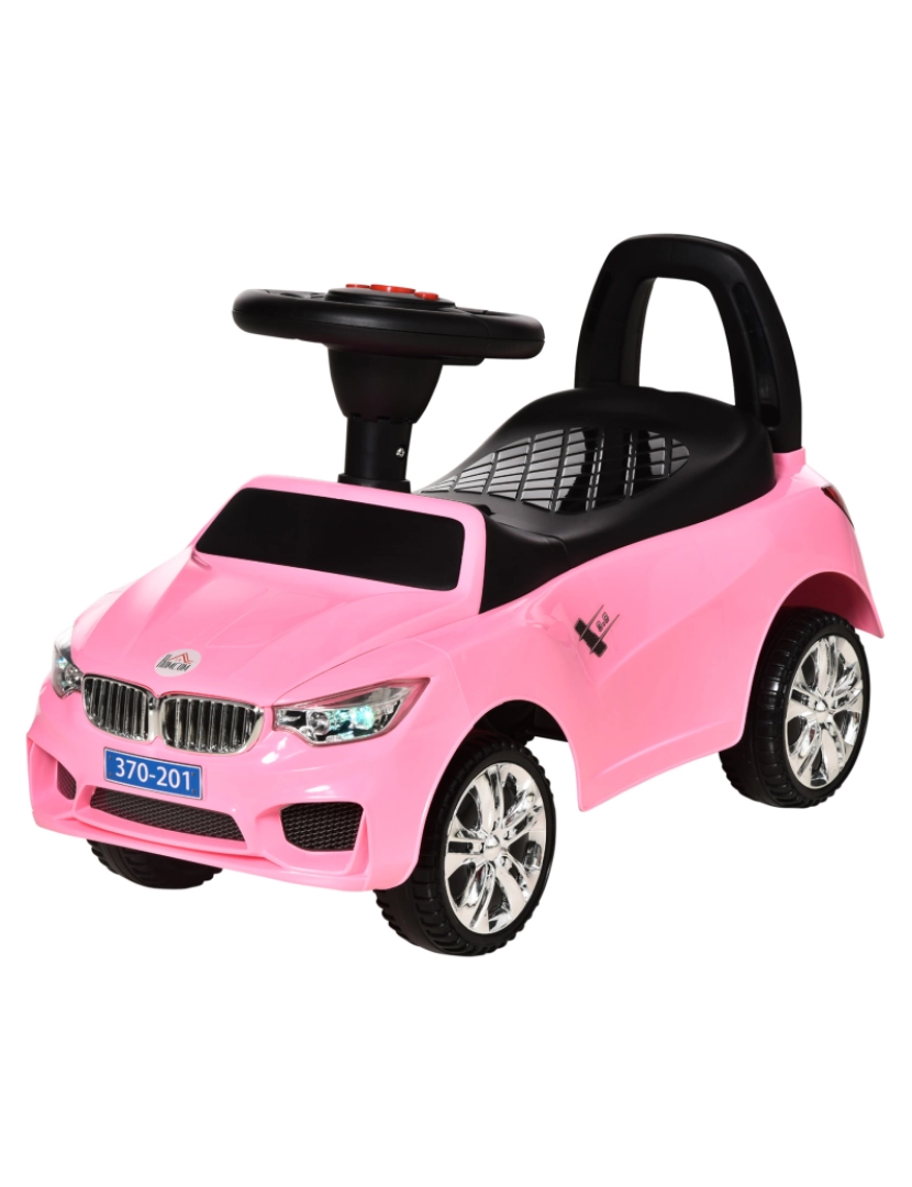 Homcom - Carro Andador para Crianças 63.5x28x36cm cor rosa 370-201PK