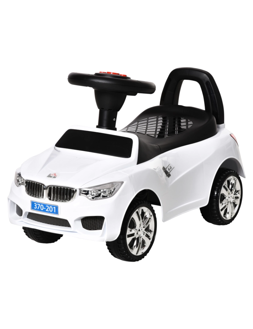 Homcom - Carro Andador para Crianças 63.5x28x36cm cor branco 370-201WT