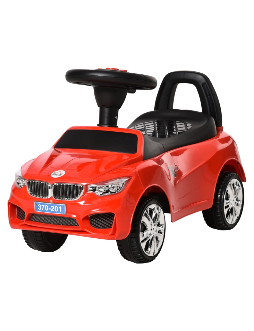 Homcom - Carro Andador para Crianças 63.5x28x36cm cor vermelho 370-201RD
